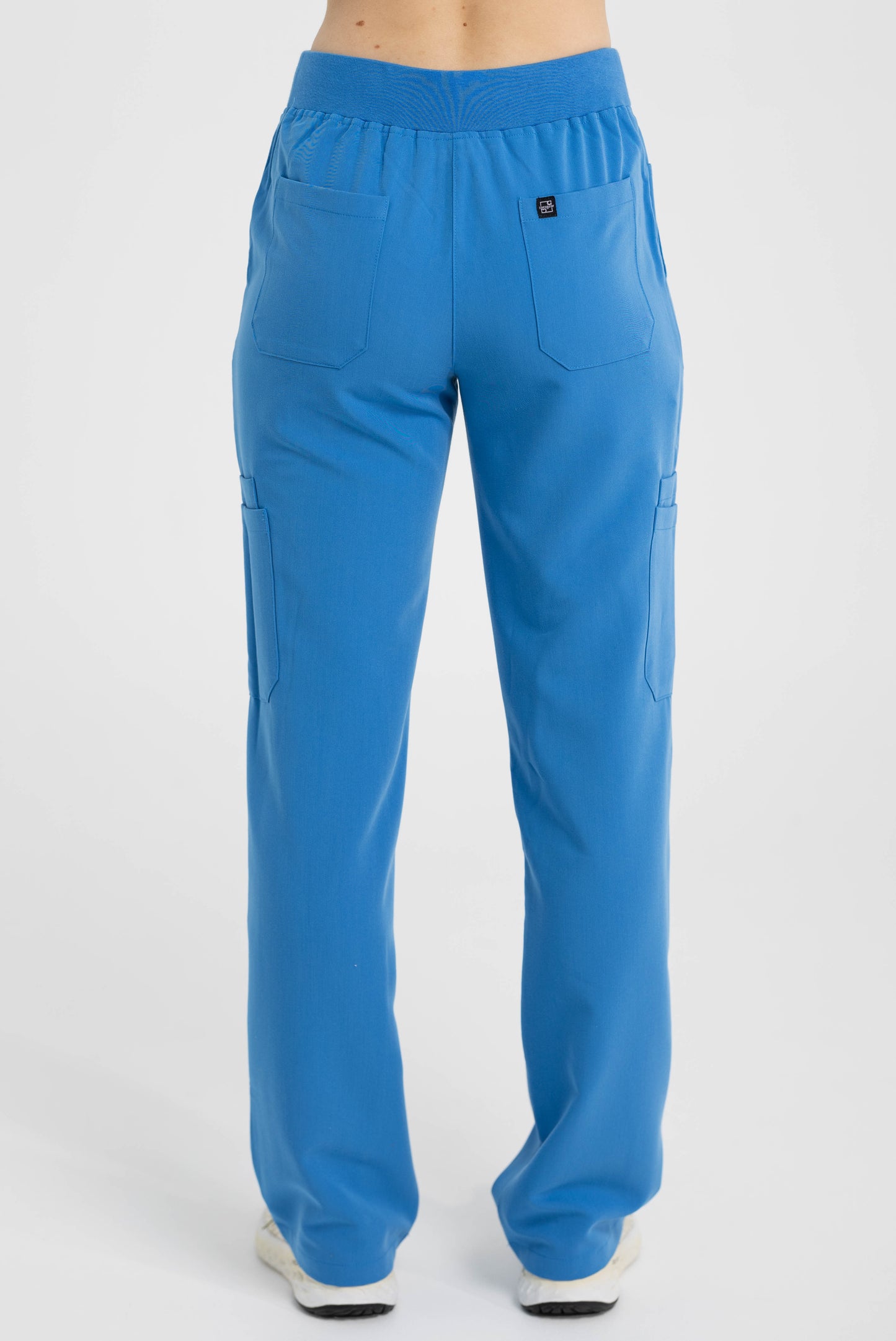 Women's Cargo Scrub Pants Azure Blue