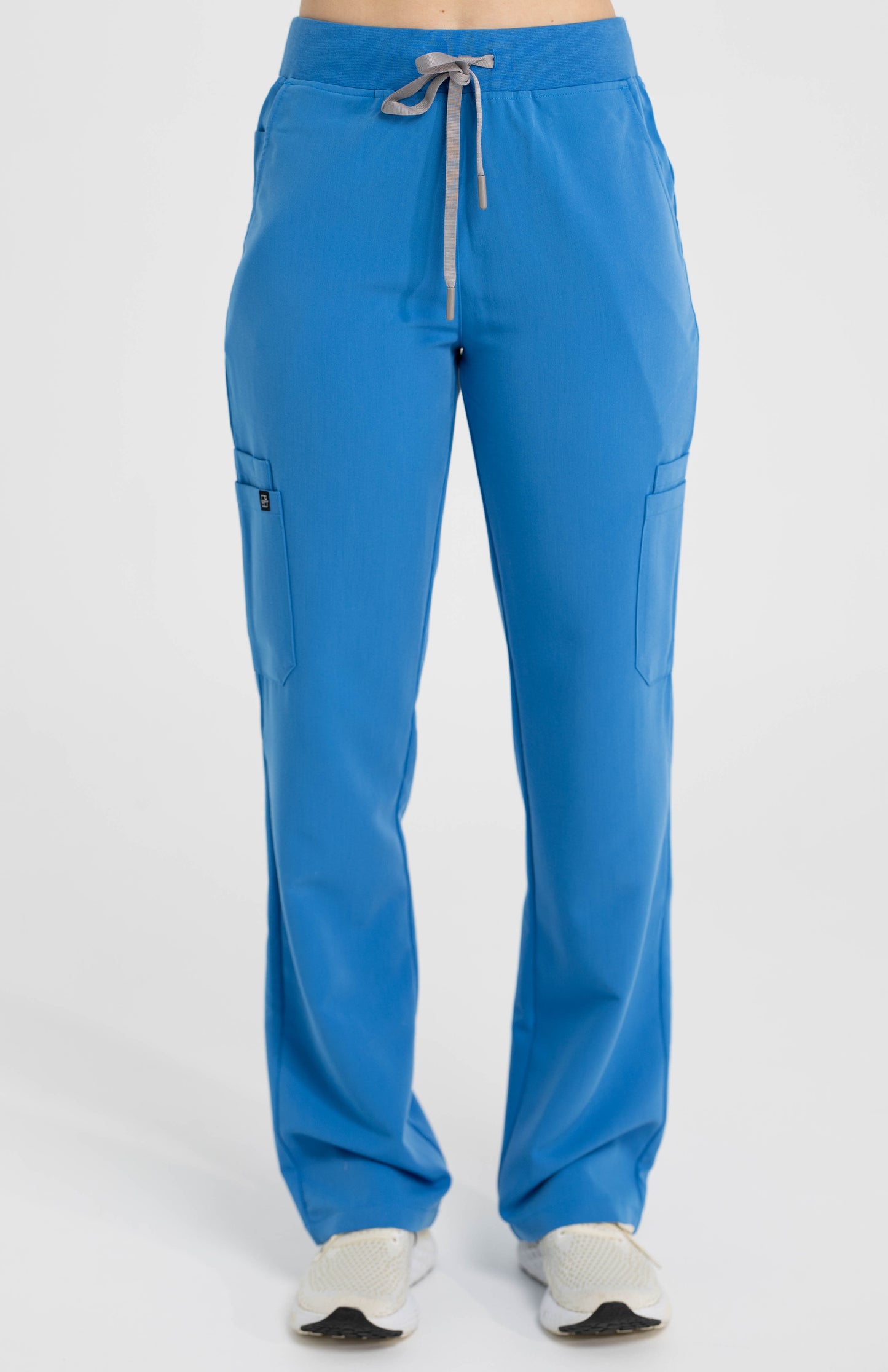Women's Cargo Scrub Pants Azure Blue