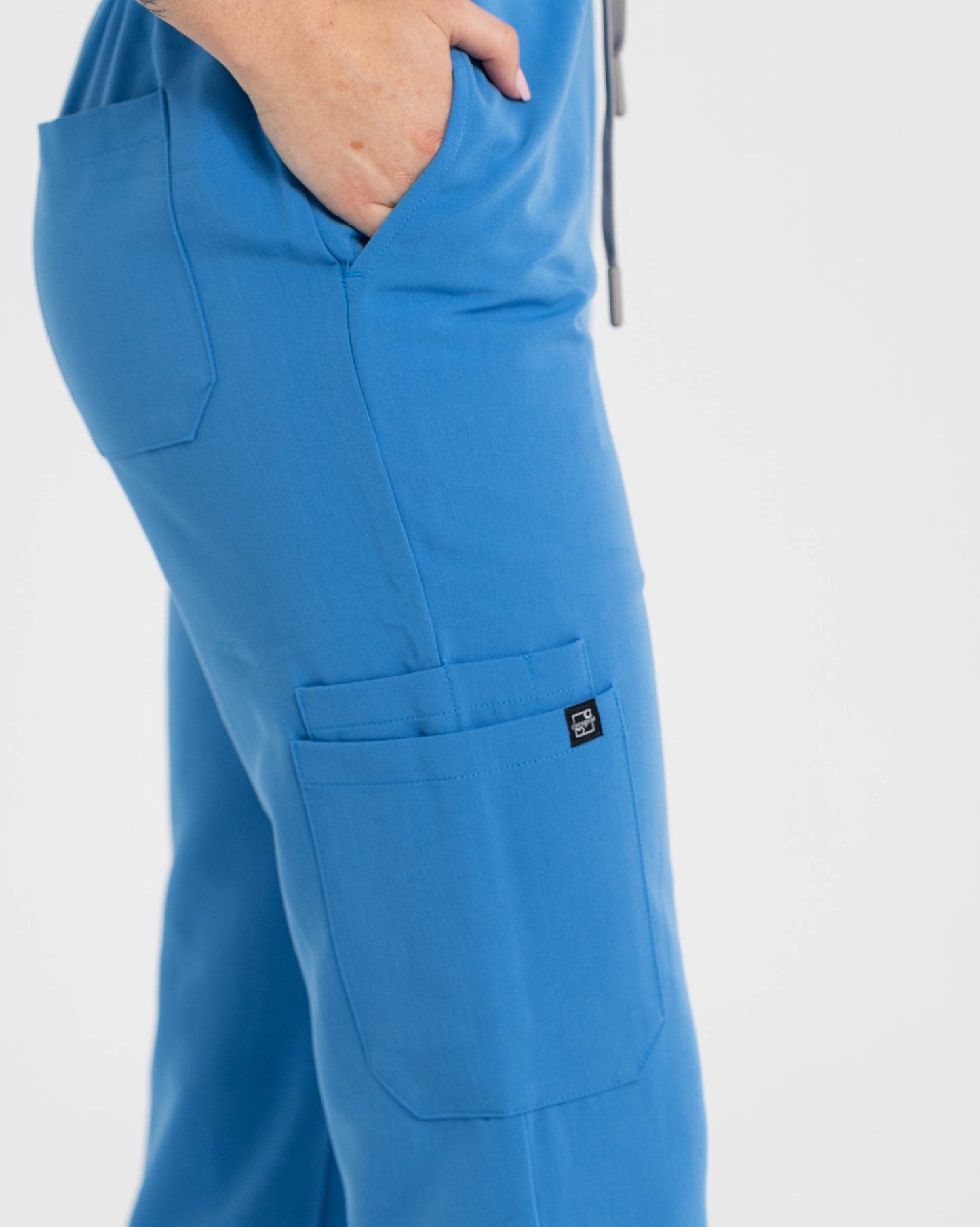 Women's Cargo Scrub Pants Azure Blue