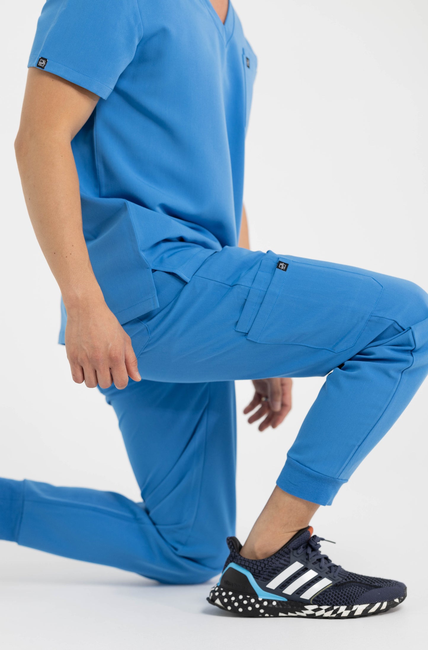 Men's Joggers in Azure Blue