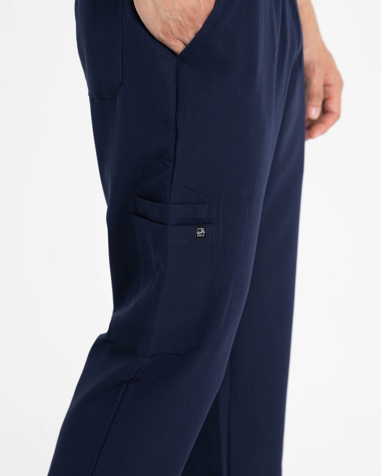 Men's Cargo Scrub Pants in Navy